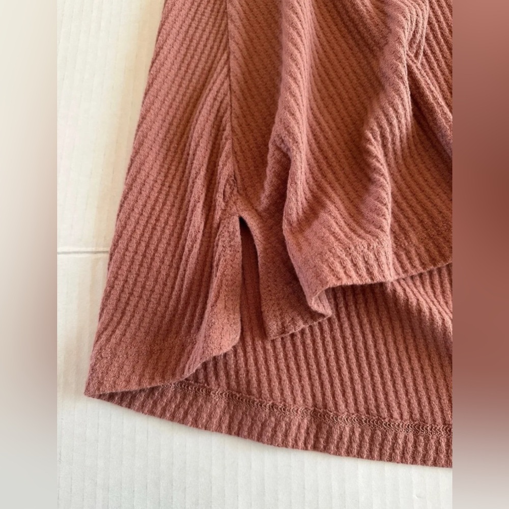 Free People Parisian Nights Blouse Top Rose V Neck Boho Size Medium - Picture 10 of 11